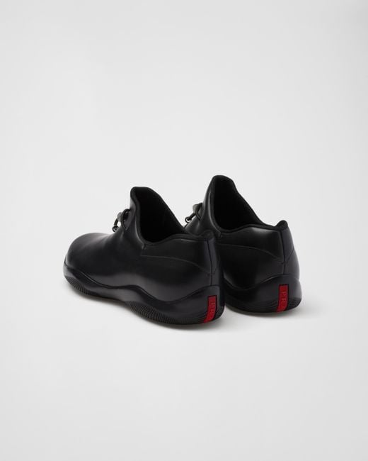 Sneakers Toblach Senza Lacci di Prada in Black da Uomo