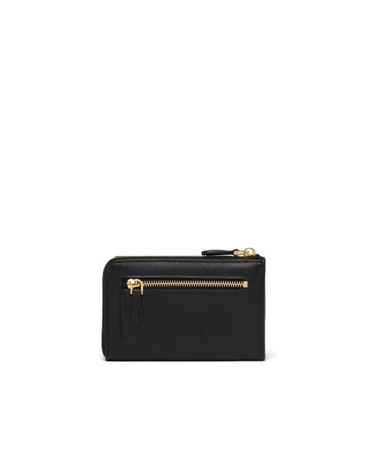 Prada Black Saffiano Leather Keychain