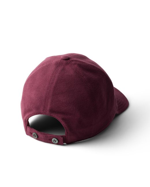 Prada Purple Old Piqué Baseball Cap