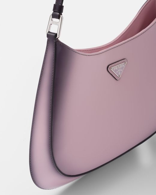 Prada Pink Cleo Brushed Leather Shoulder Bag