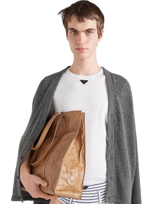 Camiseta De Algodón, Hombre, Talla Prada de hombre de color White