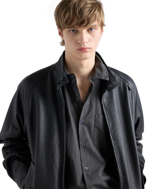 Prada Gray Cotton Shirt for men