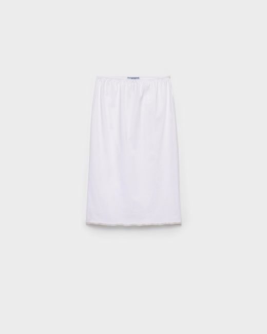 Prada White Jersey Slip
