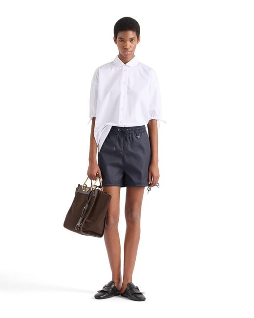 Prada Blue Re-Nylon Shorts