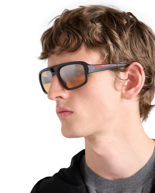 Prada Natural Linea Rossa Sunglasses for men