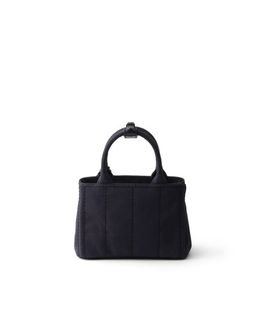 Prada Blue Jardinière Cotton Canvas Mini-Bag, Baltic