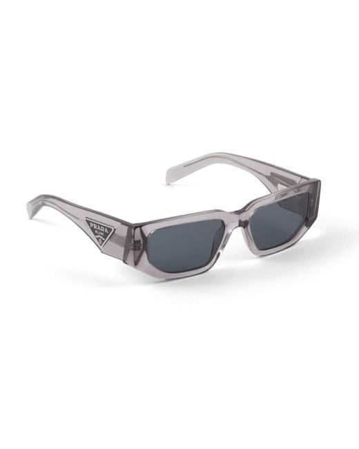 Prada Blue Sunglasses With Triangle Logo for men