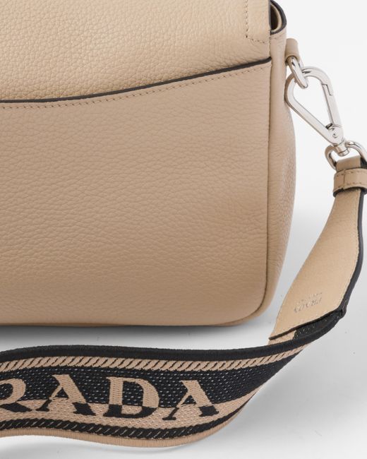 Prada Natural Leather Shoulder Bag