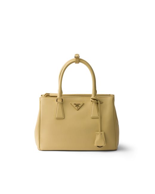 Borsa Galleria Medium di Prada in Metallic