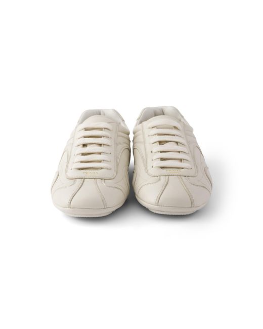 Prada White Montecarlo Re-Edition 2005 Nappa Leather Sneakers