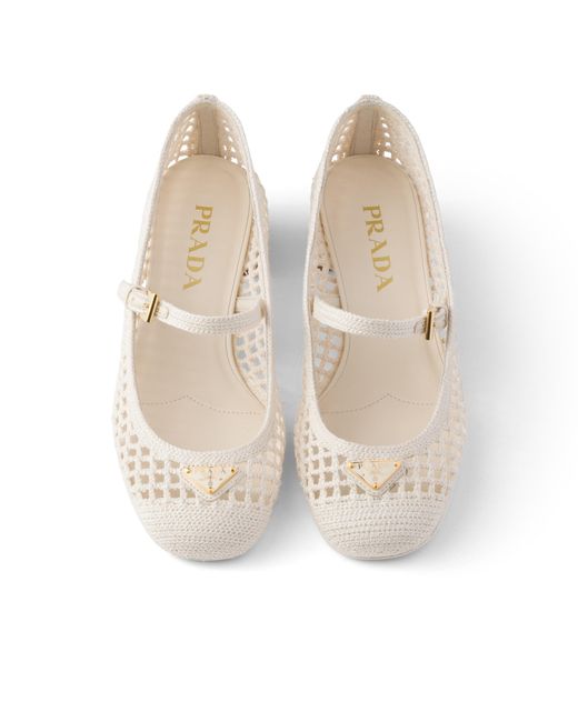 Décolleté di Prada in White