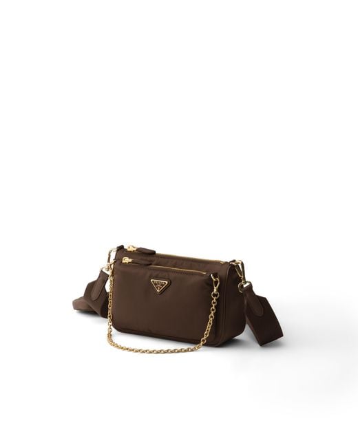 Borsa A Tracolla Mini di Prada in Brown