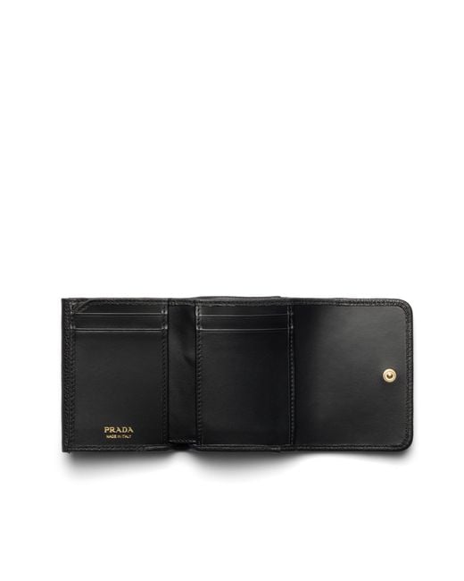 Prada Black Small Leather Wallet