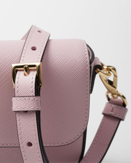 Prada Pink Saffiano Leather Mini-Bag
