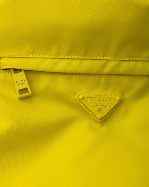 Prada Yellow Re-Nylon Drawstring Backpack