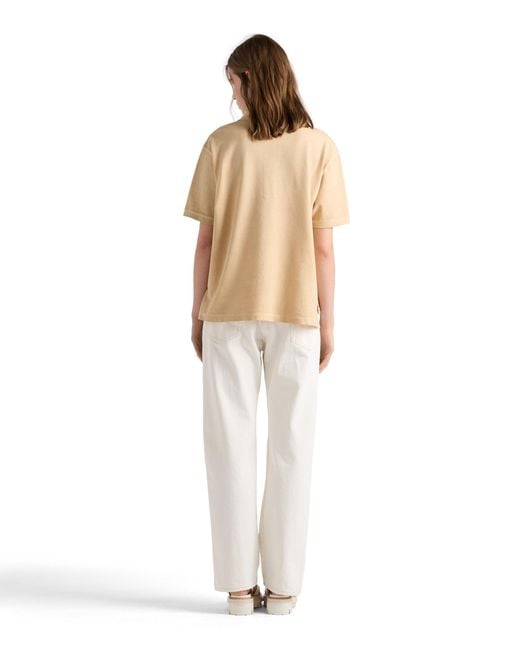 Prada Natural Piqué Polo Shirt