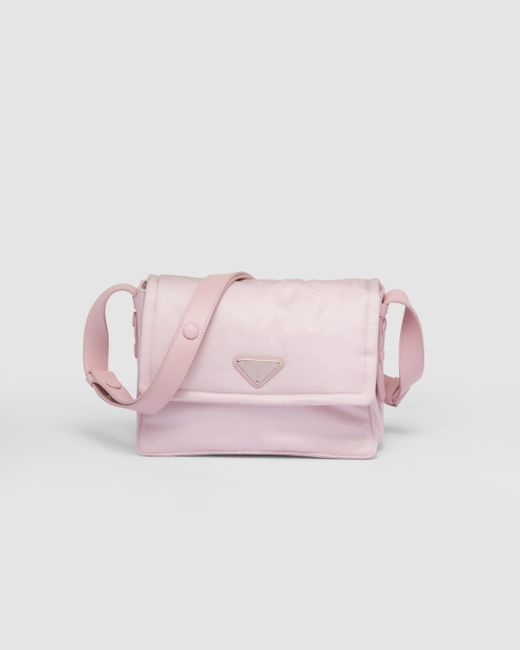 Prada Pink Small Padded Re-Nylon Shoulder Bag