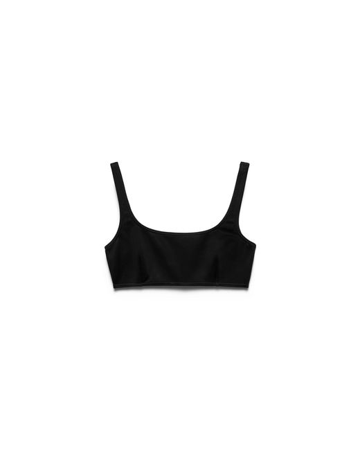Prada White Interlock Fabric Bikini Top