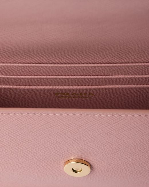 Prada Pink Saffiano Leather Mini-Bag, Peach