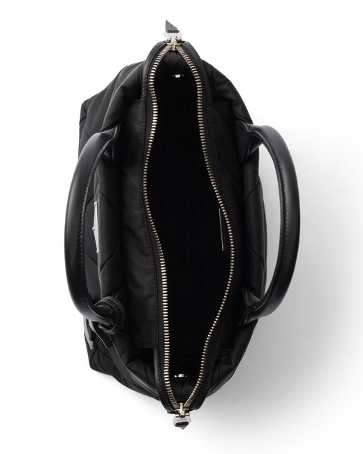 Prada Black Padded Re-Nylon Tote Bag