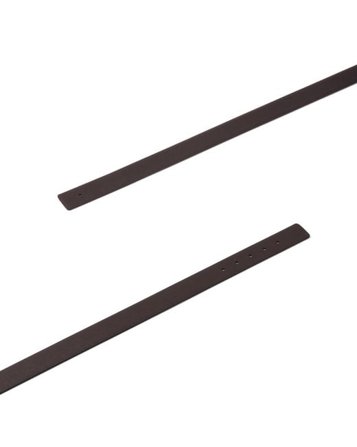 Prada Brown Reversible Saffiano Leather Belt Strap for men