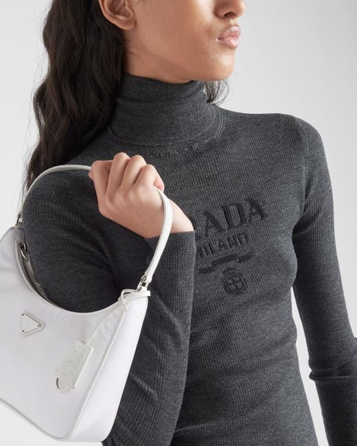Prada Black Rollkragenpullover Aus Superfine-wool