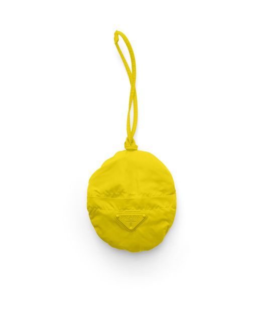 Prada Yellow Foldable Re-Nylon Bucket Hat