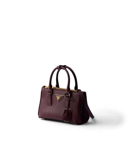 Borsa Galleria Mini di Prada in Purple
