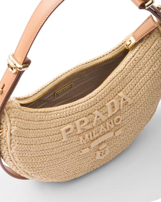 Borsa A Spalla Arqué di Prada in White