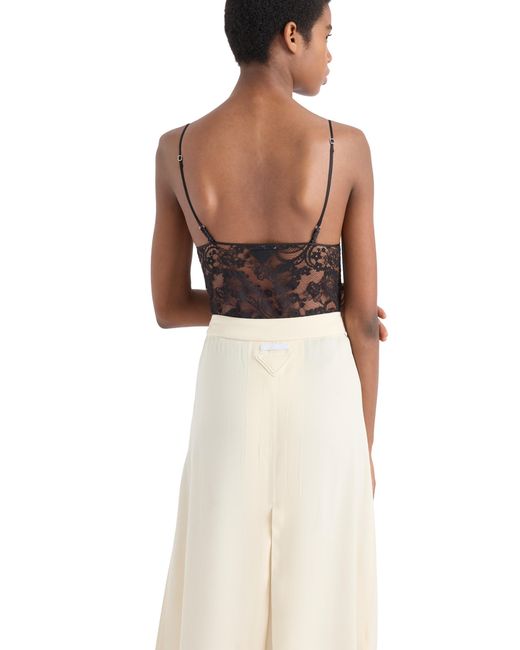 Prada Black Lace Top