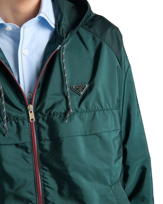 Prada Green Re-Nylon Blouson Jacket for men