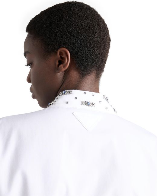 Prada White Poplin Shirt
