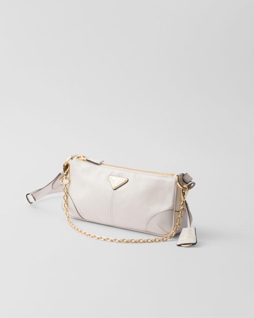 Prada Natural Re-edition 2002 Medium Leather Shoulder Bag