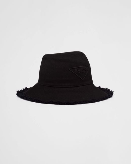 Prada Black Drill Hat