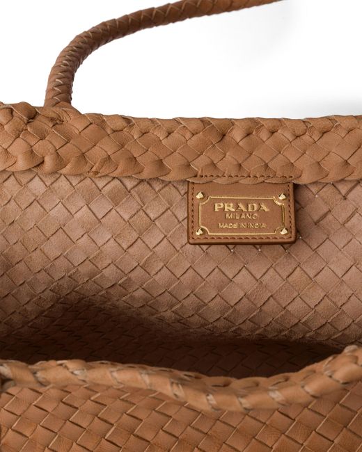 Borsa Shopping Large di Prada in Brown