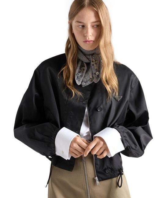 Prada Black Re-Nylon Blouson Jacket