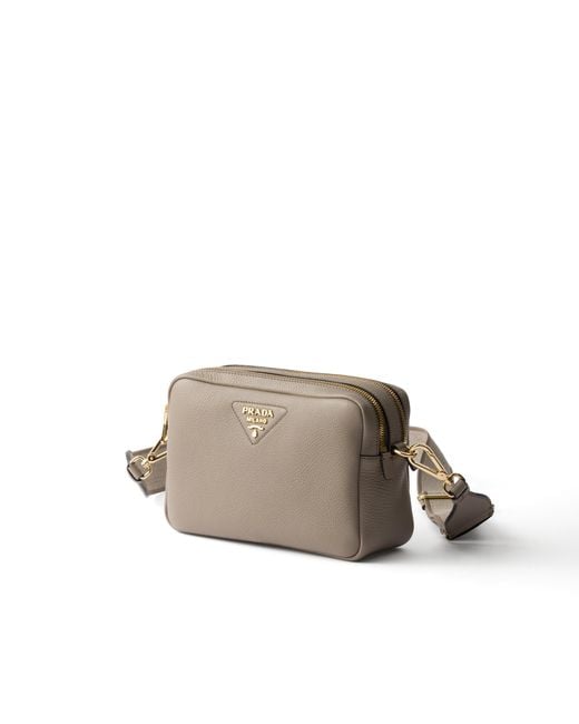 Borsa A Tracolla Small di Prada in Gray