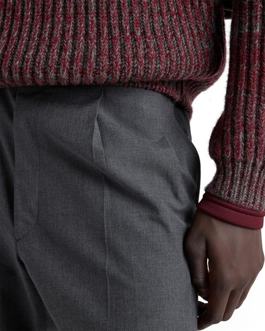 Prada Purple Wool And Cashmere Sweater for men