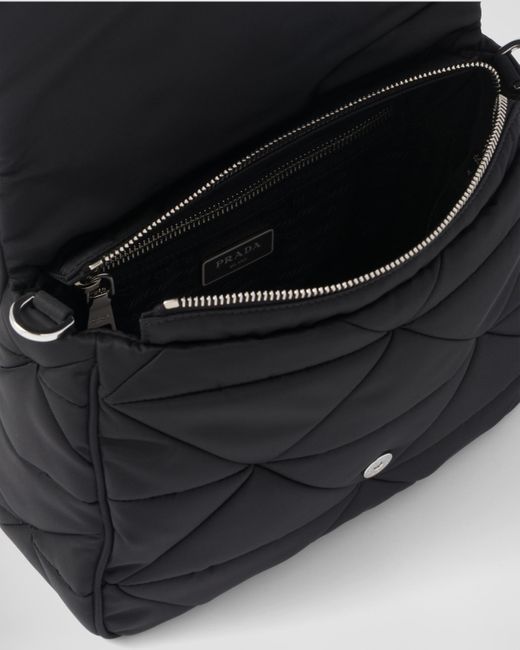 Prada Black Padded Re-nylon Shoulder Bag