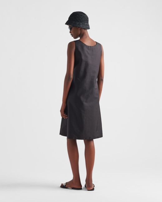 Prada Black Light Re-Nylon Sleeveless Dress