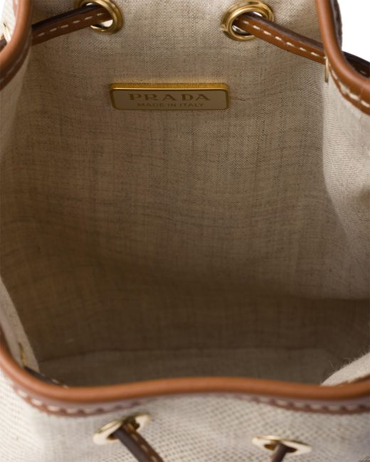 Pouch di Prada in Natural