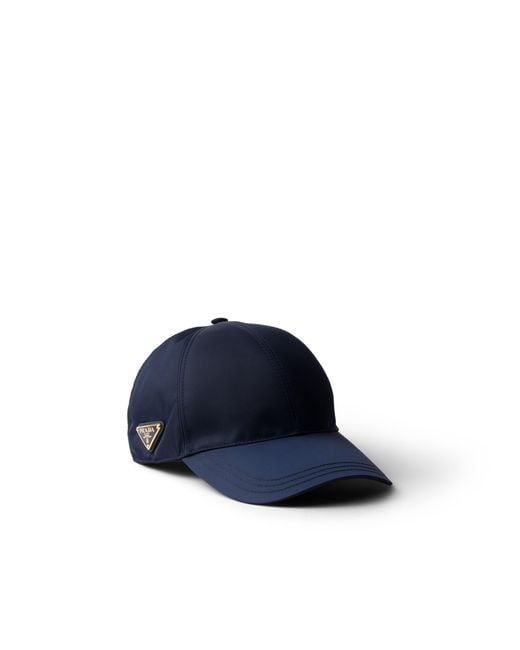 Prada Blue Baseballkappe Aus Re-Nylon, Damen, Größe