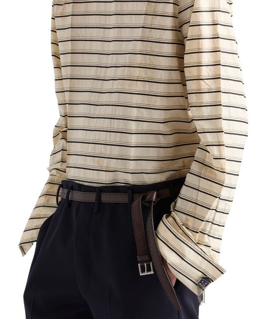 Prada White Cotton Shirt for men