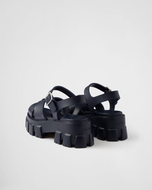 Sandali Monolith 55Mm di Prada in Blue