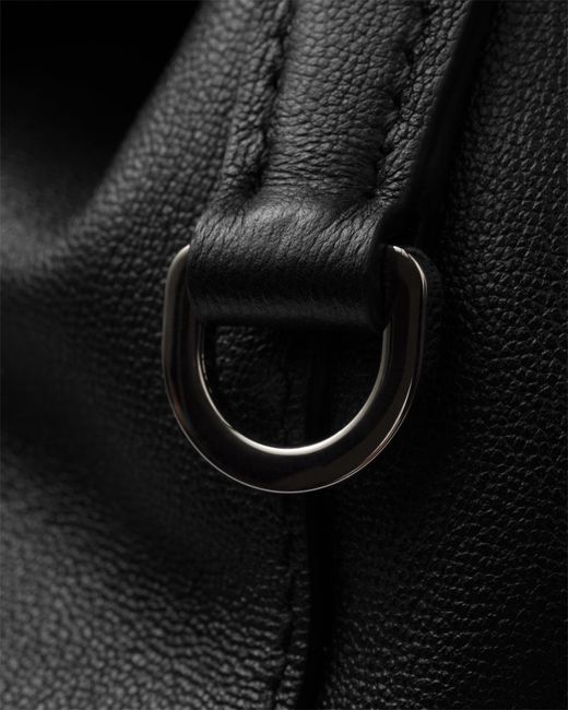 Prada Black Medium Leather Backpack