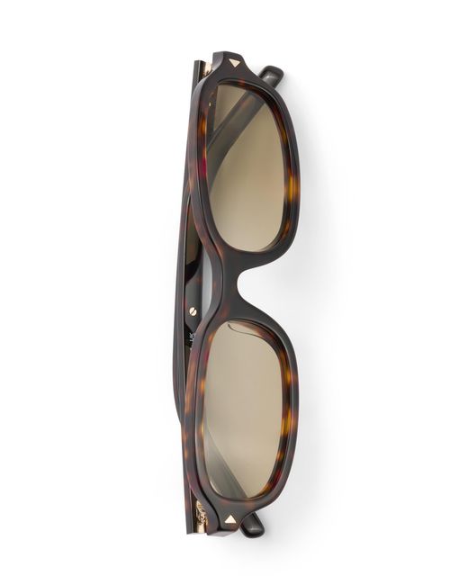 Prada White Sunglasses With The Iconic Metal Plaque