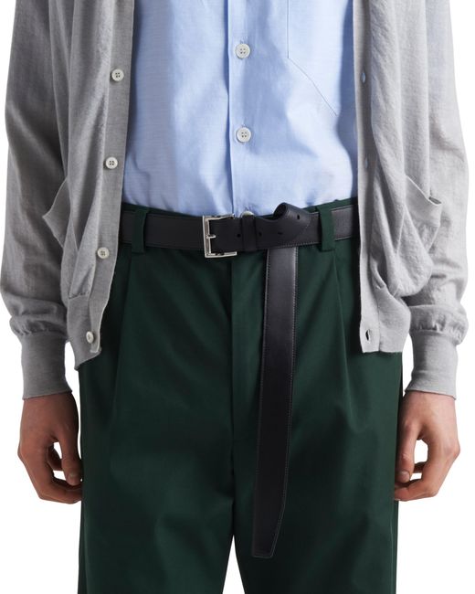 Prada Green Poplin Pants for men