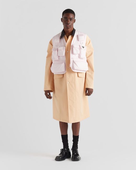 Prada Natural Cotton Raincoat for men