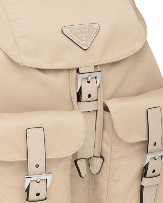 Prada Natural Small Re-Nylon Backpack