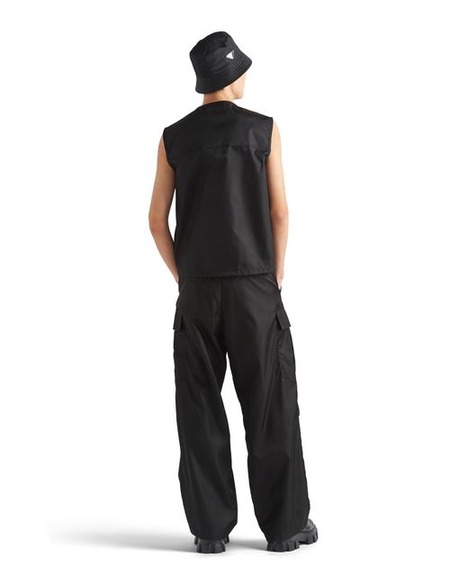 Chaleco De Re-Nylon Tipo Cargo Prada de hombre de color Black